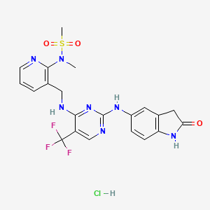 Chemical structure of PF-562271 HCl