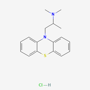 Chemical structure of Promethazine HCl