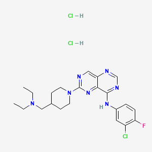 Chemical structure of BIBU 1361 dihydrochloride