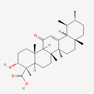 Chemical structure of 11-keto-β-Boswellic Acid