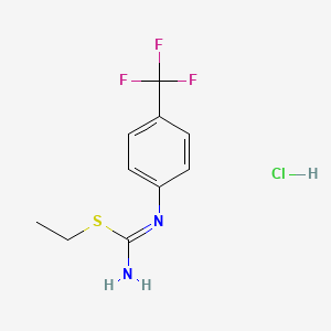 Chemical structure of S-ethyl N-[4-(trifluoromethyl)phenyl] Isothiourea (hydrochloride)