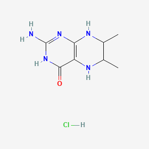 Chemical structure of 6,7-Dimethyltetrahydropterin (hydrochloride)