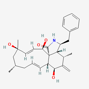 Chemical structure of Cytochalasin J