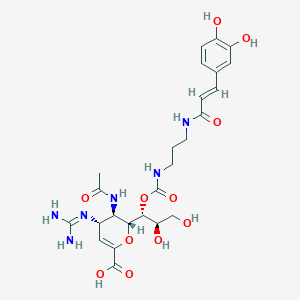 Chemical structure of Ac-AEVD-pNA