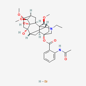 Chemical structure of Lappaconite HBr