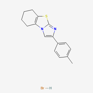 Chemical structure of Pifithrin-beta hydrobromide