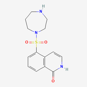 Chemical structure of Hydroxyfasudil