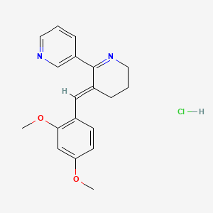 Chemical structure of GTS 21 dihydrochloride