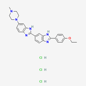 Chemical structure of Hoechst 33342 trihydrochloride