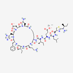 Chemical structure of Bacitracin Zinc