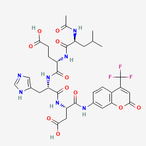 Chemical structure of Ac-LEHD-AFC