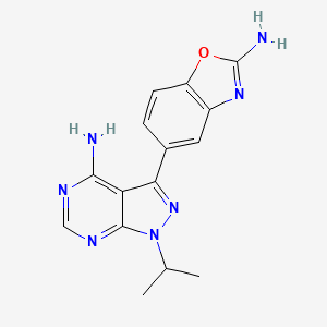 Chemical structure of Sapanisertib