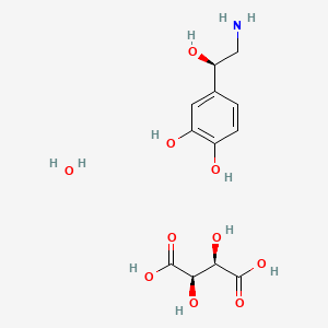 Chemical structure of Norepinephrine Bitartrate