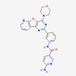 Chemical structure of YM201636