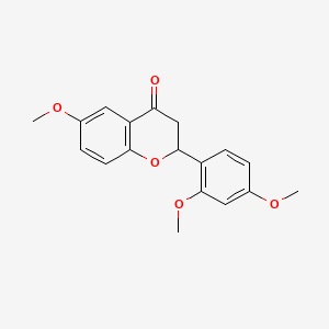 Chemical structure of 6,2',4'-Trimethoxyflavone