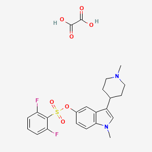 Chemical structure of SGS 518 oxalate