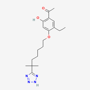 Chemical structure of LY 255283
