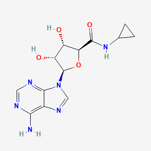 Chemical structure of 5'-(N-Cyclopropyl)carboxamidoadenosine