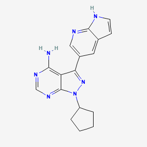 Chemical structure of PP121