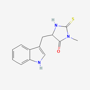 Chemical structure of Necrostatin-1