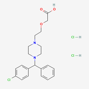 Chemical structure of Cetirizine DiHCl
