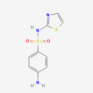 Chemical structure of Sulfathiazole