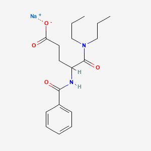 Chemical structure of Proglumide sodium