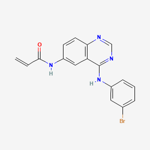 Chemical structure of PD168393