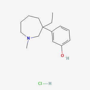 Chemical structure of Meptazinol HCl