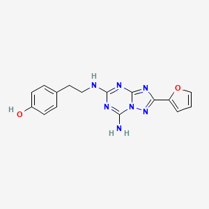 Chemical structure of ZM 241385
