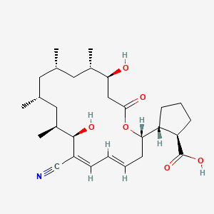 Chemical structure of Borrelidin