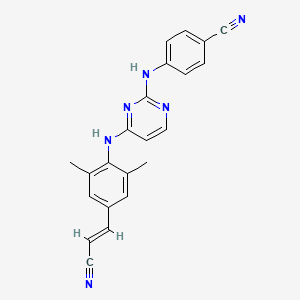 Chemical structure of Rilpivirine