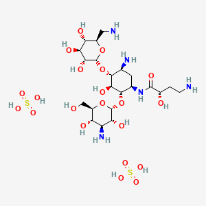 Chemical structure of Amikacin Sulfate