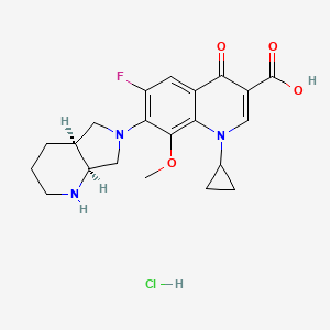Chemical structure of Moxifloxacin HCl