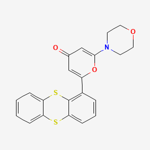 Chemical structure of KU 55933