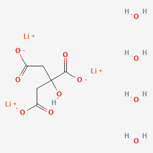 Chemical structure of Lithium Citrate