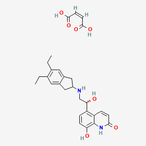 Chemical structure of Indacaterol Maleate
