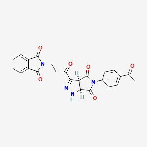 Chemical structure of FAM azide, 5- isomer