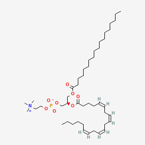 Chemical structure of 1-Stearoyl-2-Arachidonoyl-sn-glycero-3-PC