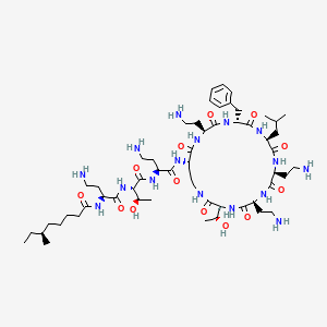 Chemical structure of Polymyxin B1