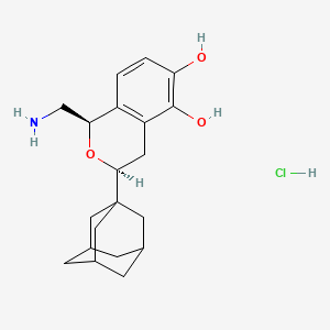 Chemical structure of A 77636 hydrochloride