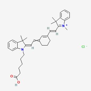 Chemical structure of Cy7 carboxylic acid (non-sulfonated)