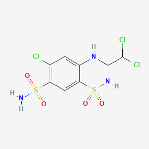 Chemical structure of Trichlormethiazide