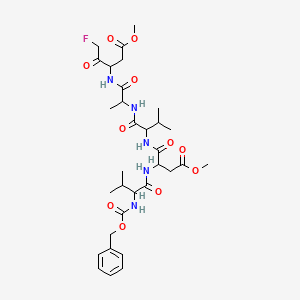 Chemical structure of Z-VDVAD-FMK