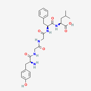 Chemical structure of [Leu5]-Enkephalin