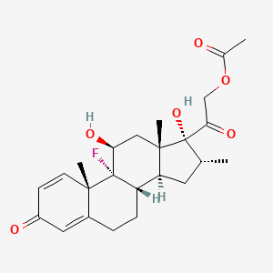 Chemical structure of Dexamethasone acetate