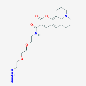 Chemical structure of Coumarin 343 azide