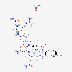Chemical structure of Desmopressin Acetate