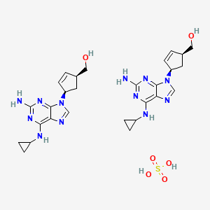 Chemical structure of Abacavir sulfate