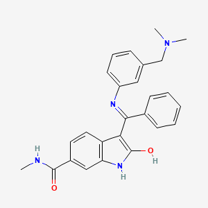Chemical structure of MEK inhibitor